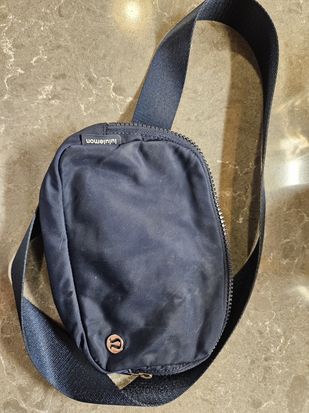 lululemon athletica navy crossbody sling bag